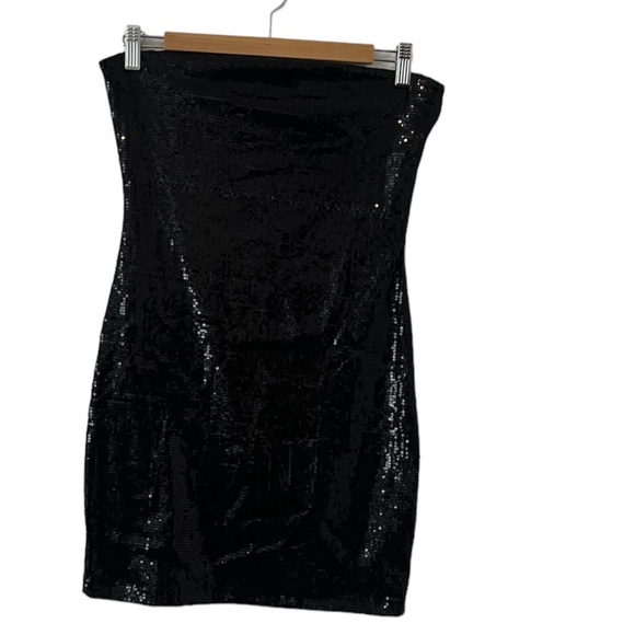 Strapless Sequin Party Mini Dresses - Picture 1 of 6